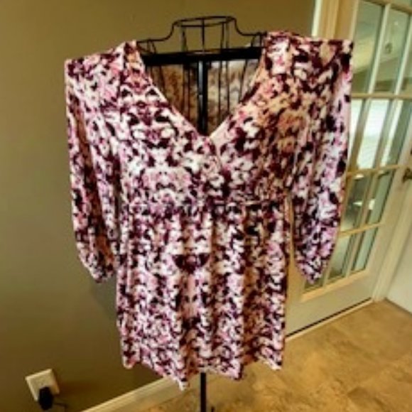 PEA IN THE POD SIZE LARGE FLORAL MATERNITY SHIRT - Picture 9 of 11